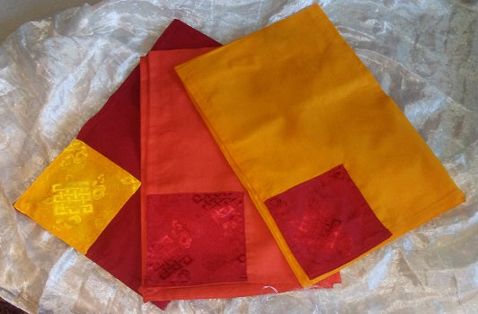 Pecha Covers དཔེ་རས།  Cotton Cloth with Tongue