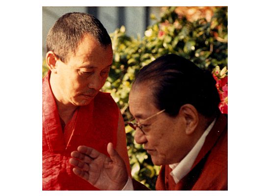 Kyabje Dudjom Rinpoche with Gyatrul Rinpoche