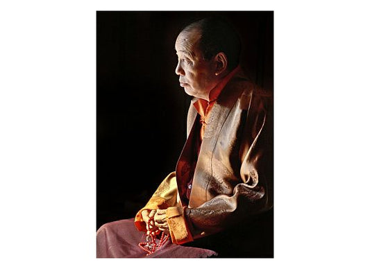 Gyatrul Rinpoche (Formal with Coral Mala)