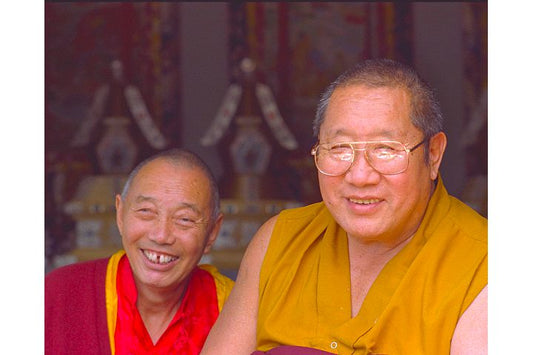 H.H. Penor Rinpoche with Gyatrul Rinpoche