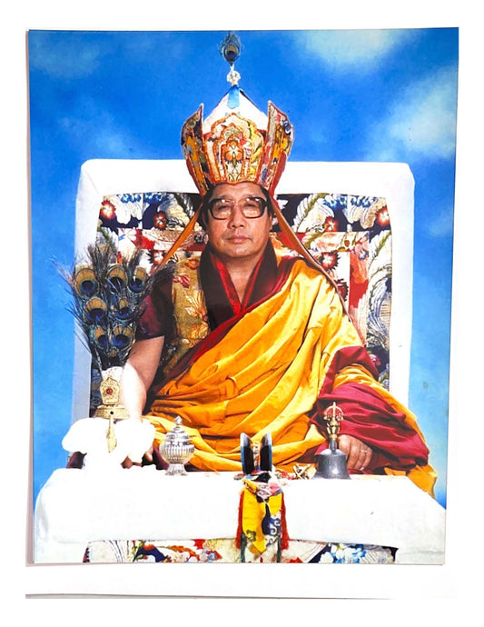 H.H. Penor Rinpoche (Throne Indoors)